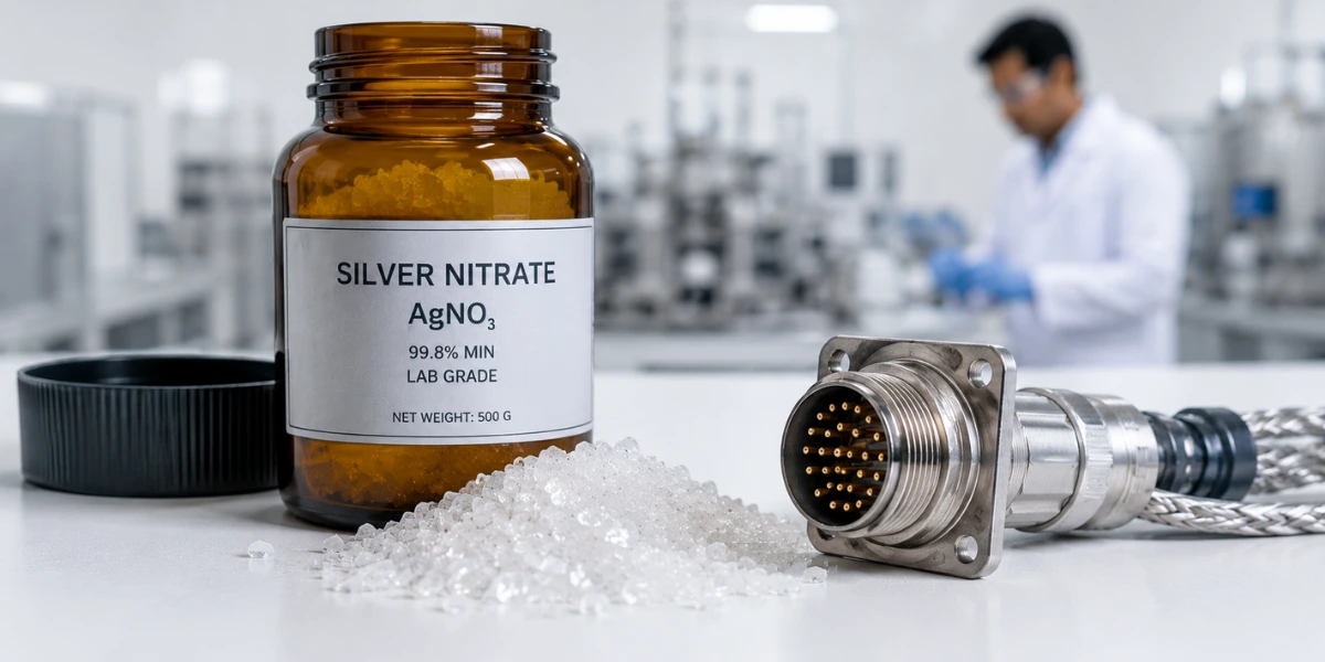 silver nitrate crystals for electroplating silver plating bath India Pheonix Industries